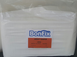 Bonfix XL Taille Adulte Couches Lavables 30 Pcs/Pack Garde-Fuite avec Japon SAP Épais Peluches Pulpe et PE Film Coton Matériel - Product Image 1