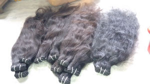 Alta calidad precio al por mayor del pelo humano 100% sin procesar extensiones de cabello rizado natural brasileño - Product Image 6