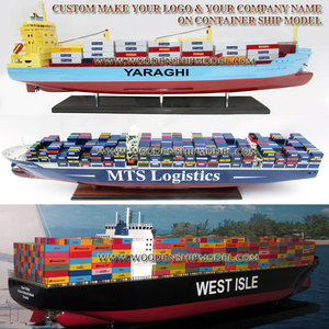 GIA NHIEN CO. LTD Wooden Tanker Container Ship Model TK0018P - Product Image 4