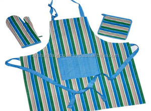 Factory Supply Best Quality Cotton Yarn Dyed Woven <b>Kitchen</b> Bib Apron Denim Chefs Salons Plain Style <b>Kids</b> Waist Restaurants - Product Image 4