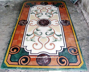 Haut de Table en marbre vert de marbre vert, excellente qualité - Product Image 1