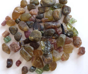 Base verde tipo cabujón, turmalina Natural multicolor, precio al por mayor - Product Image 3