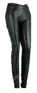 <b>Women's</b> Winter Genuine Leather <b>Stretch</b> <b>Trousers</b> Stylish Slim Fit Skinny Mid Ankle-Length Casual Party Wear Comfortable Trendy - Product Image 3