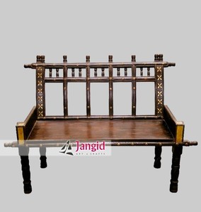 โซฟาห้องนั่งเล่นไม้สไตล์มรดกอินเดีย - Product Image 1