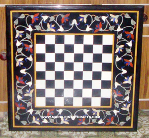 Marble Inlay Pietra Dura Coffee Table Top - Product Image 1