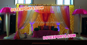 การออกแบบใหม่ล่าสุดจัดงานแต่งงาน Mehandi เวทีแต่งงานที่งดงามอินเดีย Mehandi เวทีตั้งเวทีแต่งงานที่น่าตื่นตาตื่นใจ - Product Image 2