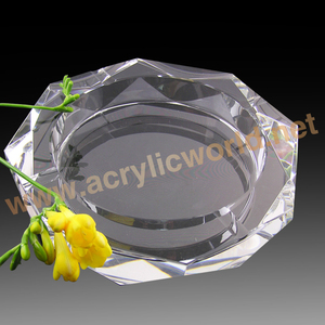 Customized Unique Design Crystal Clear Ashtray - Product Image 3