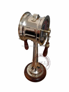 Telégrafo Náutico de Latón de 14'' con Base de Madera, Decoración para el Hogar, Coleccionable, Material Metálico para Telégrafo de Barco - Product Image 2