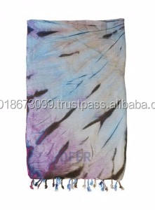 Serviette turque Tiedye Pestemal, serviette Tiedye Fouta, tissu de livraison directe de plage de grossistes de bain teint à la main. - Product Image 3
