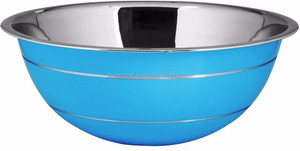 Bol de mélange profond en acier inoxydable de luxe pour la cuisson des gâteaux et la salade de fruits - Product Image 6