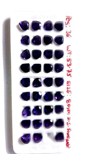 Piedra preciosa suelta de tamaño libre en forma de corazón semipreciosa de amatista natural a precio de fábrica al por mayor del fabricante - Product Image 2