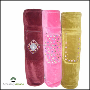 Bolsas para Tapetes de Yoga de Lona de Algodón Bellamente Elaboradas, con Cordón y Cierre de Cremallera, 75 cm de Largo, Color y Logotipo Personalizables - Product Image 6