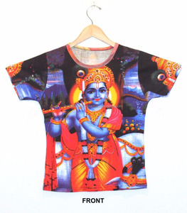 เทพเจ้าฮินดูพระเจ้าพระเจ้ากฤษณะพระวิษณุ Govinda Gopala เสื้ออินเดีย Om เสื้อ TeeTshirt ฮิปปี้ Dj Art เสื้อยืด M / L / Xl - Product Image 1
