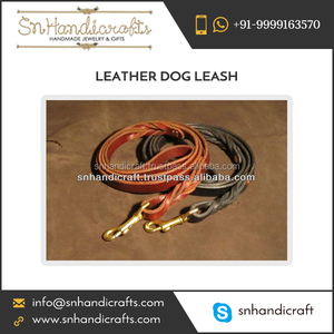 Skin Friendly Wrinkle Free Popular Leather Dog Leash Available at Cheap Rate - Product Image 1