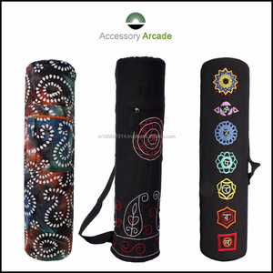 Sac de tapis de méditation de yoga du fabricant indien de haute qualité sacs de voyage avec cordon de serrage et fermeture à glissière - Product Image 6