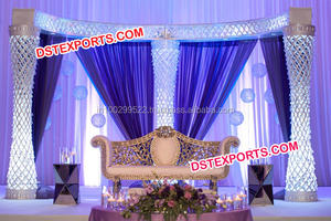 Décoration de mariage indien vintage, scène sculptée pour mariage, 13 pièces - Product Image 2