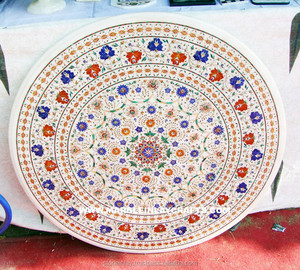 โต๊ะ Pietra Dura หน้าท็อปหินอ่อนทำมือ - Product Image 1