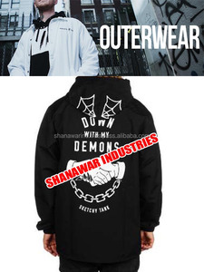 เสื้อแจ็คเก็ตบอมเบอร์กันลมสำหรับผู้ชายเสื้อโค้ทสไตล์ไฮสตรีทเคลือบบริการ OEM กันน้ำเป็นมิตรกับสิ่งแวดล้อม - Product Image 3