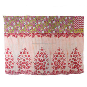 Edredón DE TRABAJO Kantha de algodón Vintage indio/mantas Gudari/mantas colcha antigua GD084 edredón de trabajo Kantha indio Reversible - Product Image 3