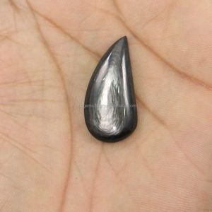 อิชู เจมส์ IG4852 พลอยสีดำแฟนซีขนาด 15x30 มม. น้ำหนัก 25.25 กะรัต ไฮเปอร์เธนธรรมชาติ CA - Product Image 3