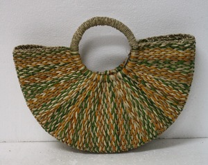 Produsen Vietnam tas pantai anyaman lamun ramah lingkungan Tote buatan tangan dengan penutup gelang grosir - Product Image 1