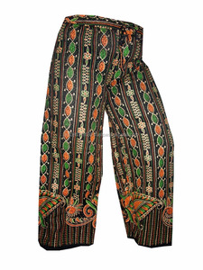 Pantalon bohème avec imprimé doré pour femmes, offre spéciale, pantalon de YOGA, style gitane bohème - Product Image 2