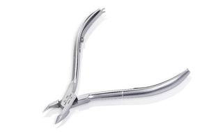 Pinza de cutícula CL-203, acero inoxidable, color gris, acabado vietnamita, OMI - Product Image 6