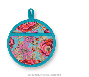 ที่ใส่หม้อผ้าฝ้ายพิมพ์ลายสีเขียวสำหรับใส่หม้อแบบเย็บ - Product Image 2