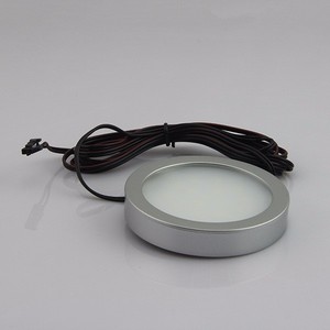 12V LED Puck Lights Küche unter Schrank beleuchtung oberflächen montierte Regal leuchte