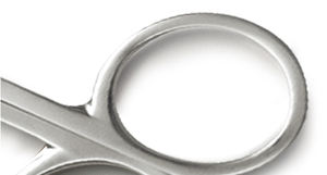 Ciseaux à sourcils finis gris en acier inoxydable ES-01 - Product Image 5