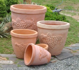 Pots et jardinières en terre cuite de différentes tailles, design européen, pour sol et jardin [Vente en gros] - Product Image 3