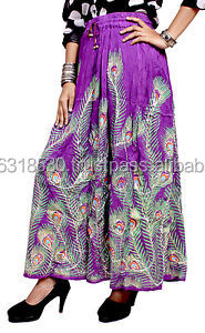 กระโปรงคลุมแบบชนเผ่าขนนกยูงสไตล์ชาวนาทำด้วยมือสไตล์โบฮีเมียนฮิปปี้ลำลองยาวขนาดใหญ่พิเศษคอลเลกชันฤดูใบไม้ผลิงานเลื่อม - Product Image 4