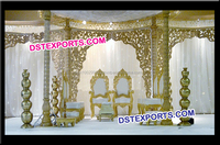 Portail de mariage traditionnel indien Darwaja pour l'entrée des mariés, décoration d'événements au Missouri et au Mississippi