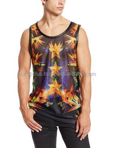 Dry fit men sublimation design singlet tank top for men - Product Image 2
