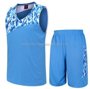 Ensembles de maillots de basket-ball pour femmes respirants et colorés, imprimés, 100% polyester - Product Image 2