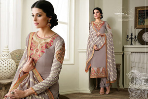 ชุดสวัสดิ์ Shalwar Kameez ชุดสูทสุดหรูไร้รอยต่ออินเดียและปากีสถาน งานเย็บปักถักร้อย ชุดสวัสดิ์ Shalwar Kameez สําหรับผู้หญิง - Product Image 2