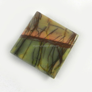2,53 gms rojo Natural Creek Jasper 16mm cuadrado cabujón de piedras preciosas para joyería IG0778 - Product Image 2