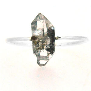 Herkimer Rings Best Sterling Indian Silver Jewelry Rings Venta al por mayor Anillos de piedras preciosas de plata Fabricación Mayorista CASA DE PLATA - Product Image 2