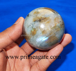 Bolas de labradorita con fuego, esfera de piedra a la venta, India, 2018 - Product Image 2