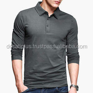 เสื้อโปโลแขนยาวสำหรับผู้ชายกำหนดเอง OEM - Product Image 3