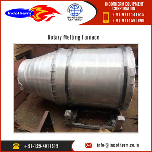 Four rotatif Indotherm de 10 tonnes de haute qualité pour le recyclage de la fusion du plomb à usage industriel Roulements durables à haute performance de moteur - Product Image 5