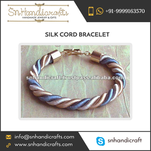 Pastel Colored Fancy Silk Cord <b>Bracelet</b> At Low Price Handmade Magic - Product Image 1