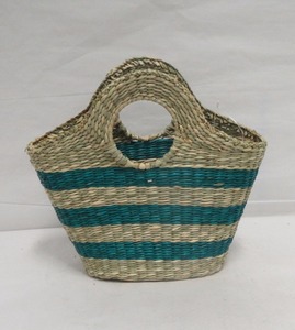 Produsen Vietnam tas pantai anyaman lamun ramah lingkungan Tote buatan tangan dengan penutup gelang grosir - Product Image 4