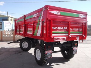 Remorque à double essieu à basculement arrière ou latéral, frein mécanique, remorques agricoles à vendre, remorque de tracteur de 5 tonnes, fabrication turque - Product Image 6