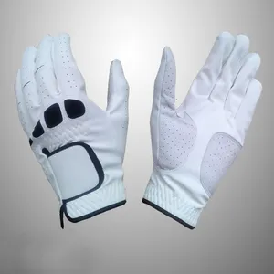 Best Indonesia Quality Sheep and goat leather golf glove with grip