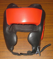 Casque de boxe en cuir professionnel, couleur personnalisée, adulte unisexe, fermeture réglable à scratch, casque de sécurité, marque GAF