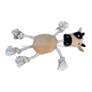 Jouet à mâcher pour chien fabriqué en Inde Matériau en laine de cuir en caoutchouc durable pour le plaisir baveux! - Product Image 3