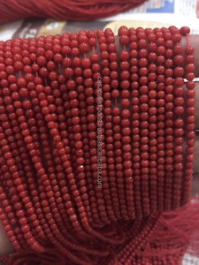Real or Imitation Stone Coral <b>Beads</b> Various Shapes <b>Red</b> Color Coszcalt Exports Italy - Product Image 2