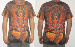 Camiseta Unisex con Diseño de Dioses Hindúes Ganesha, Shiva, Krishna, Om, Sarswati Maa, Estilo Psicodélico Hippie, Tallas M/L/XL - Product Image 5