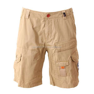 Shorts cargo pour hommes, style décontracté d'été, grande taille, anti-froissement, imperméable, séchage rapide, tissu Oxford, polyester/coton - Product Image 1